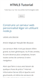 Mobile Screenshot of html5-tutorial.fr