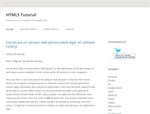 Tablet Screenshot of html5-tutorial.fr